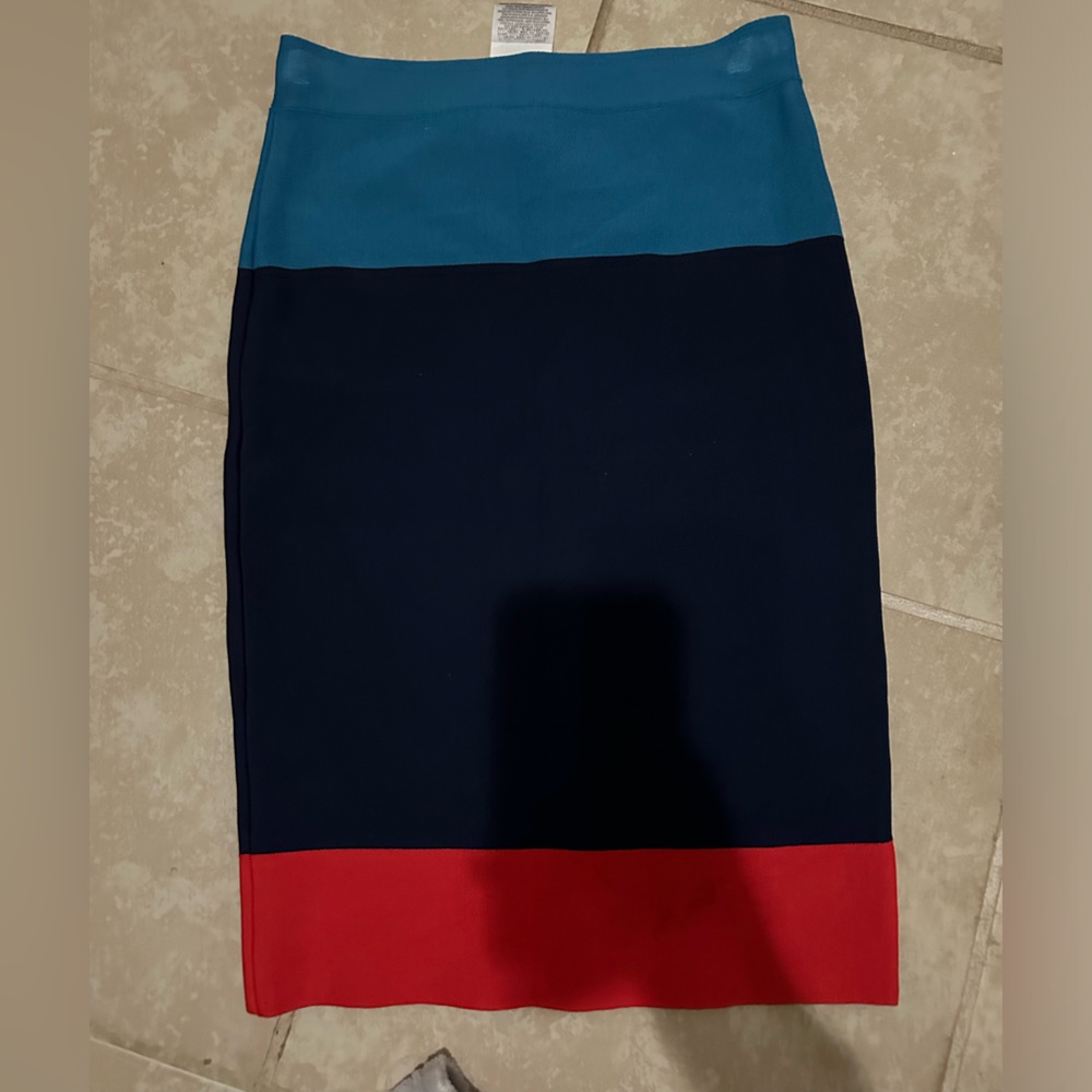 BCBGMaxAzria Blue and Black Skirt